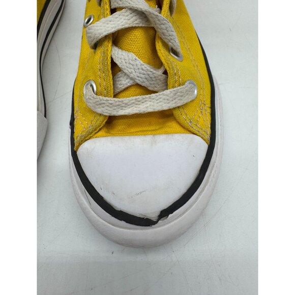 Converse Chuck Taylor All Star High-Top Sneakers Youth Size 1 Yellow Lace Up - Picture 6 of 15